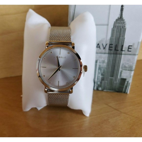 Caravelle Designed by Bulova 45L184 Quartz Mineral - Picture 3 of 9